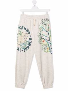 Kenzo Kids спортивные брюки с принтом