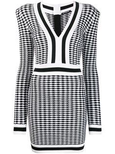 Balmain клетчатое платье мини