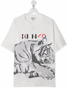 Kenzo Kids футболка с логотипом Tiger