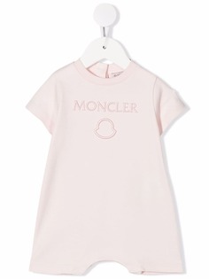 Moncler Enfant ромпер с вышитым логотипом