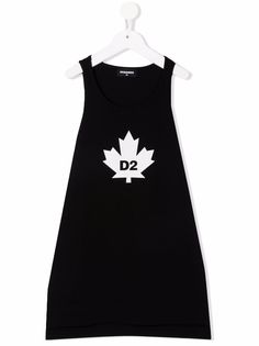 Dsquared2 Kids расклешенное платье с логотипом