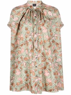 ASPESI блузка с графичным принтом