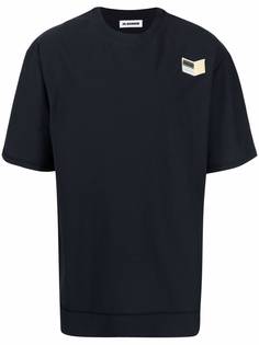 Jil Sander футболка с нашивкой-логотипом