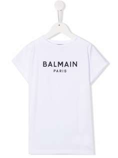 Balmain Kids футболка с логотипом