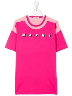 Marni Kids платье-футболка с логотипом