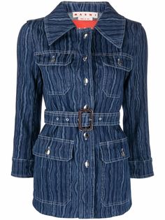 Marni джинсовая куртка Degradé