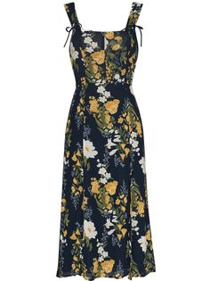 Reformation платье миди Verena с цветочным принтом