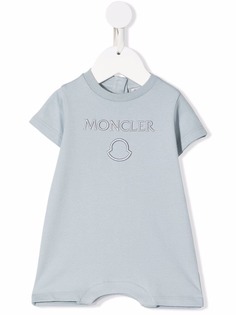 Moncler Enfant ромпер с вышитым логотипом