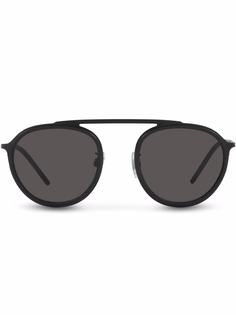 Dolce & Gabbana Eyewear солнцезащитные очки в круглой оправе