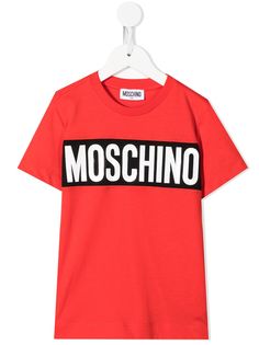Moschino Kids футболка с логотипом