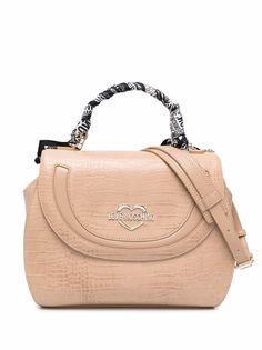 Love Moschino сумка-тоут с тиснением под кожу крокодила
