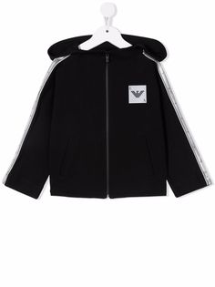 Emporio Armani Kids худи на молнии с логотипом