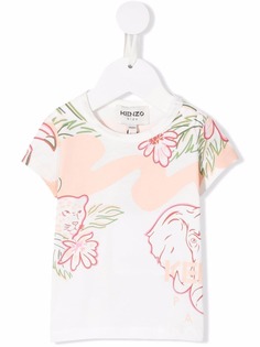 Kenzo Kids футболка с принтом