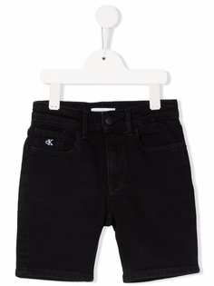 Calvin Klein Kids джинсовые шорты с нашивкой-логотипом