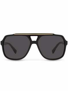 Dolce & Gabbana Eyewear солнцезащитные очки-авиаторы Gros