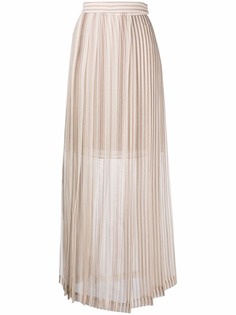 Brunello Cucinelli многослойная плиссированная юбка макси
