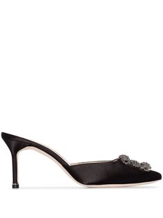 Manolo Blahnik атласные мюли Hangisi 70