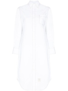 Thom Browne платье-рубашка мини с контрастной строчкой