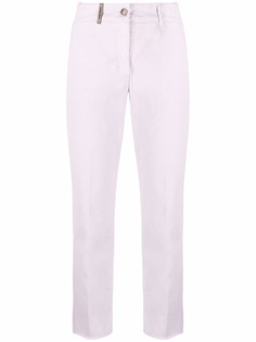 Peserico укороченные брюки прямого кроя