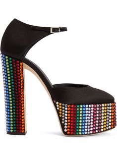 Giuseppe Zanotti туфли Bebe Strass на платформе