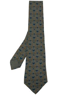 Hermès шелковый галстук 2010-х годов с принтом Hermes