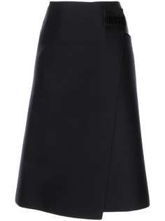 Céline Pre-Owned шерстяная юбка 2000-х годов с запахом