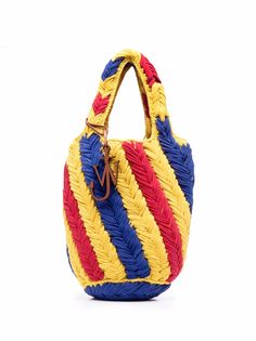 JW Anderson вязаная сумка-тоут в полоску