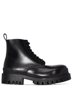 Balenciaga ботинки Strike на шнуровке