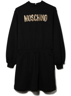 Moschino Kids платье с логотипом