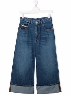 Diesel Kids широкие джинсы с завышенной талией