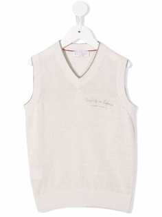 Brunello Cucinelli Kids жилет с вышивкой