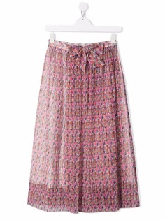 Philosophy Di Lorenzo Serafini Kids плиссированная юбка с цветочным принтом