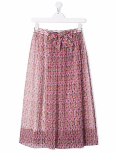 Philosophy Di Lorenzo Serafini Kids плиссированная юбка с цветочным принтом