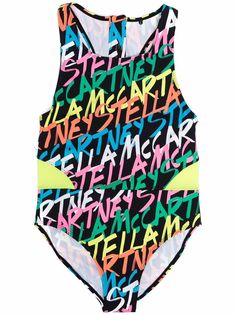 Stella McCartney Kids купальник с логотипом