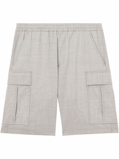 Burberry шорты карго с кулиской и логотипом TB