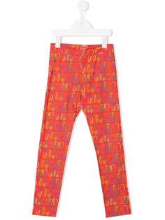 Moschino Kids легинсы с логотипом