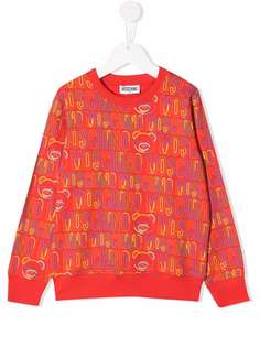 Moschino Kids толстовка с логотипом