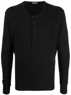 TOM FORD футболка Henley с длинными рукавами