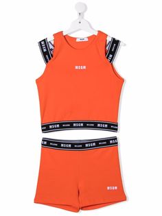 MSGM Kids спортивный костюм с логотипом