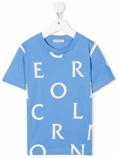 Moncler Enfant футболка с логотипом
