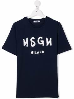 MSGM Kids футболка с логотипом