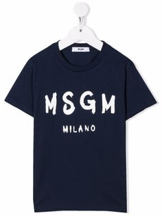 MSGM Kids футболка с логотипом
