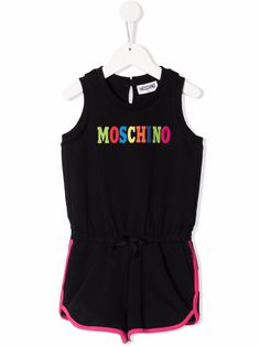 Moschino Kids комбинезон без рукавов с логотипом