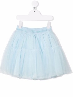 Monnalisa юбка из тюля с логотипом