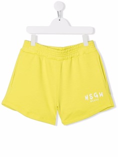 MSGM Kids спортивные шорты с логотипом