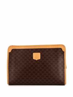 Céline Pre-Owned клатч на молнии с узором Macadam