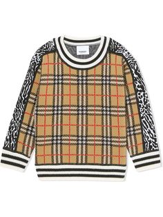 Burberry Kids джемпер со вставками