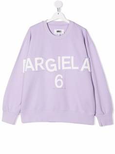 MM6 Maison Margiela Kids толстовка с логотипом