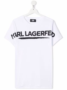 Karl Lagerfeld Kids футболка с логотипом