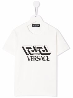 Versace Kids футболка с логотипом